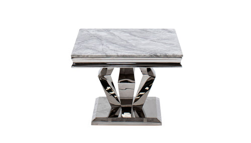 Amour Marble Side Table - AHF Furniture & Carpets