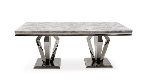 Amour 2m Marble Dining Table - AHF Furniture & Carpets