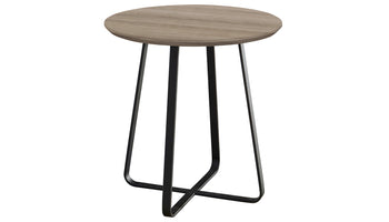 Tetro Grey Wood Effect Round Wine Table - AHF Furniture & Carpets