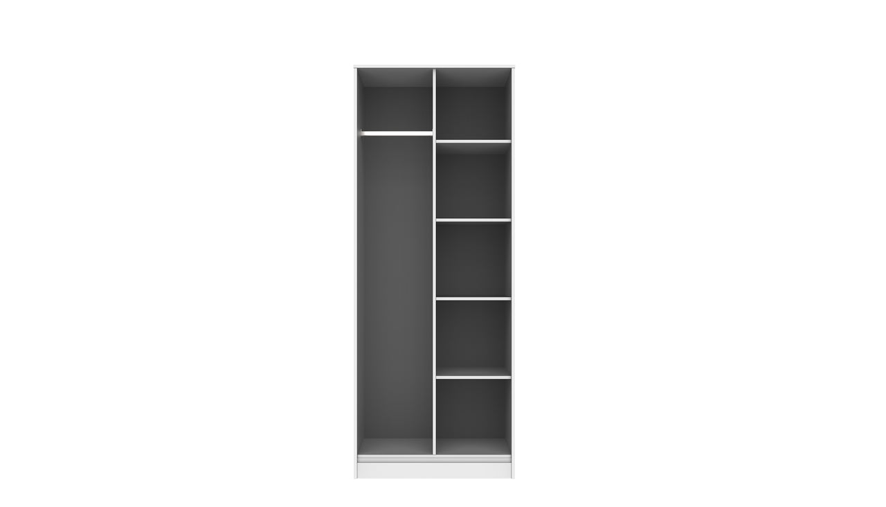 Luna Open Shelf Wardrobe Fabb Furniture