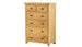 Arlington Oak 2+4 Chest of Drawers - AHF Furniture & Carpets