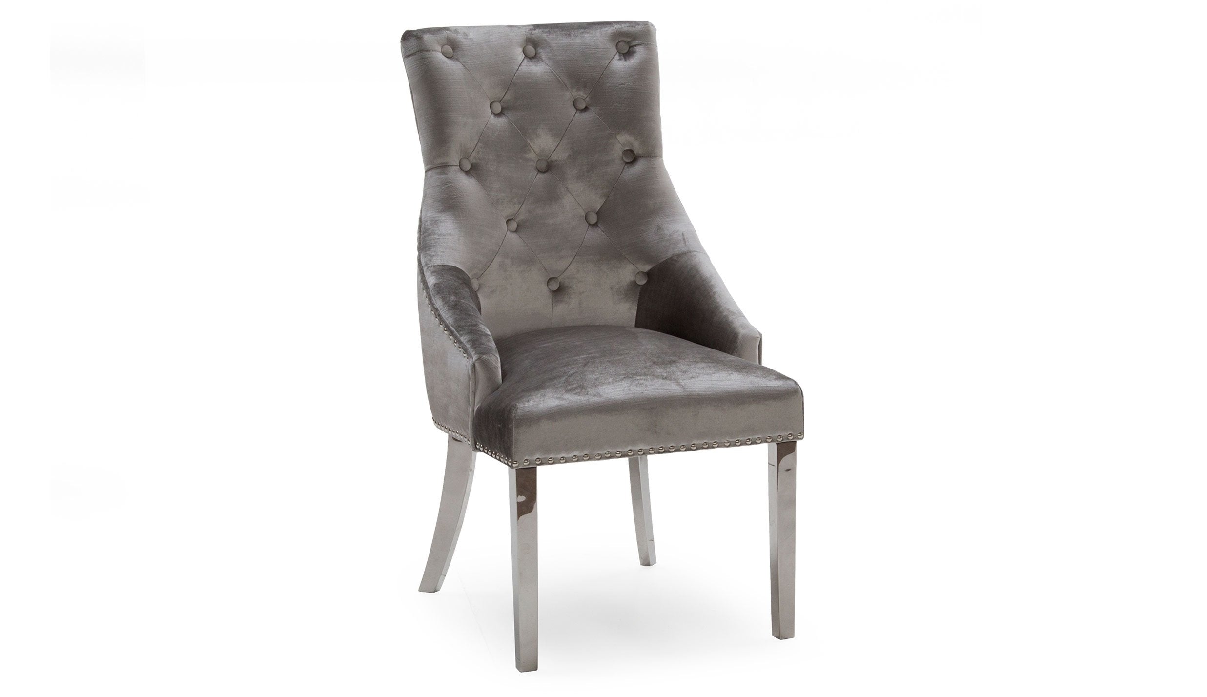 Amour Silver Grey Dining Chair - AHF Furniture & Carpets