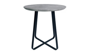 Tetro Concrete Effect Round Wine Table - AHF Furniture & Carpets