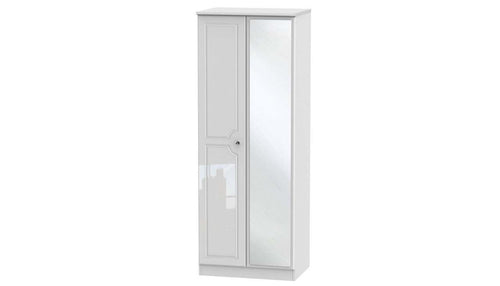 Ferndale Tall Double Wardrobe With Mirrors - AHF Furniture & Carpets