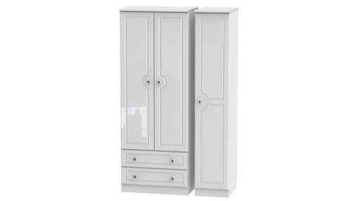 Ferndale Tall Triple Wardrobe With 2 Drawers - AHF Furniture & Carpets