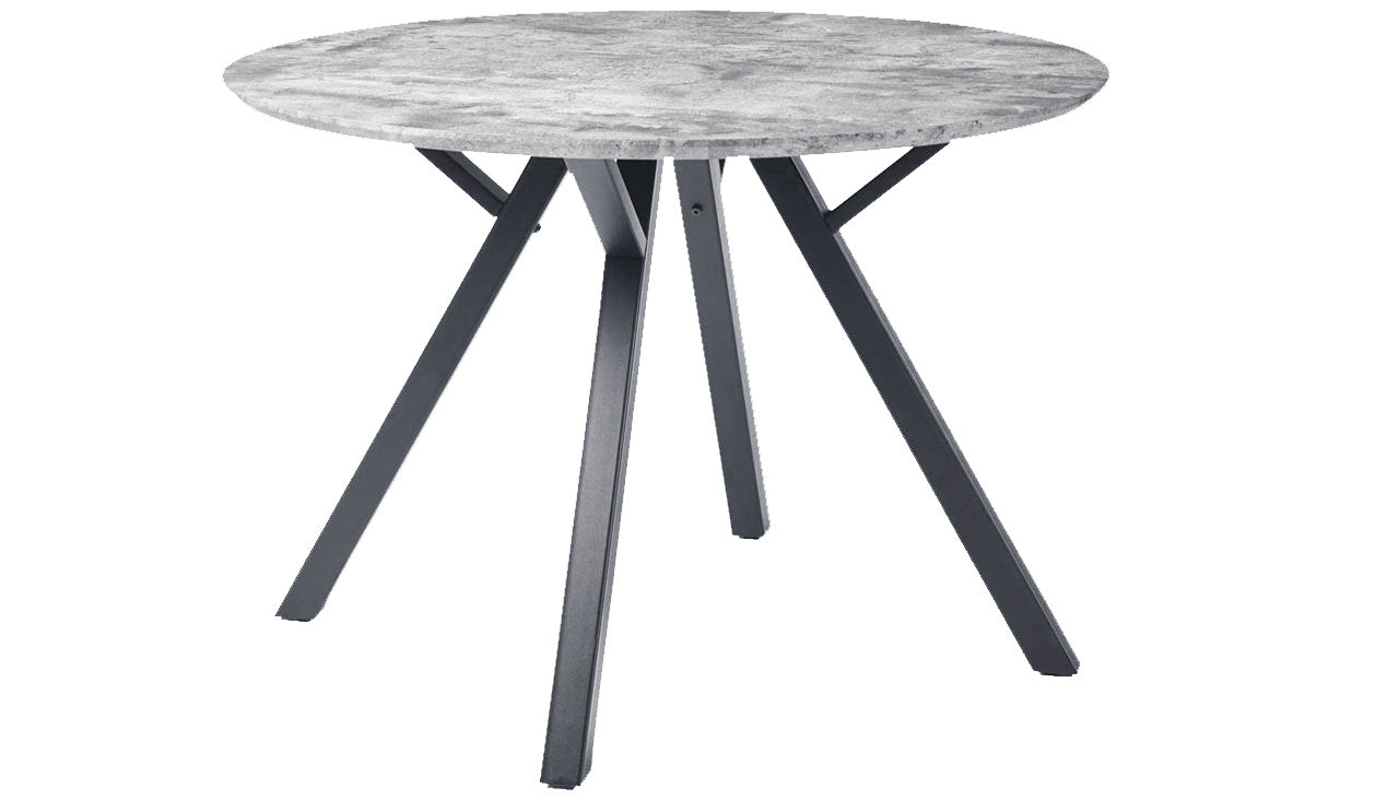 Tetro Round Concrete Effect Dining Table